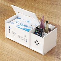 特大号桌面化妆品收纳盒塑料家用带镜子护肤品置物架梳妆台化妆盒 love抽纸盒