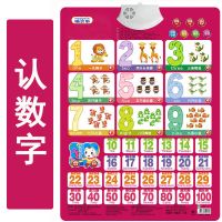 宝宝看图识物有声挂图发音日常生活用品读物幼儿早教玩具儿童认知 认数字-送电池