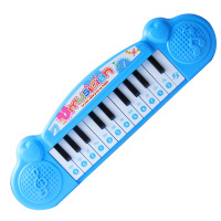 儿童电子琴幼儿音乐启蒙玩具益智早教手琴 1-3岁男女宝宝手提琴 欢乐蓝电子琴