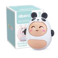 耐摔硅胶可啃咬不倒翁儿童益智玩具安抚婴幼儿铃铛大号婴儿玩具 熊猫黑白