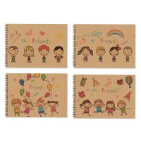 儿童画画本图画本涂鸦本学生绘画本素描空白初学者厚美术加厚手绘 32张-小孩子 1本装