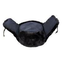 雷锋帽女帽子男冬季韩版东北防寒帽冬天骑车护耳加厚防风保暖棉帽 藏青色