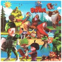 300-500片木质儿童拼图成人益智力小学生大号玩具5-6-7周岁8-9岁 白色 300片熊出没307