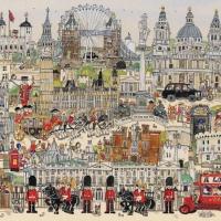 木质拼图1000片成人解压初高中学生儿童世界中国地图平面地理玩具[11月19日发完] 写意伦敦 木质拼图1000片