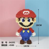 兼容乐高超级皮卡丘微小颗粒成人儿童益智拼装积木高难度解压玩具 红玛丽+拼装锤