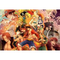 拼图1000片带相框成人超难动漫拼图玩具儿童智力减压创意礼物 [无相框]海贼王
