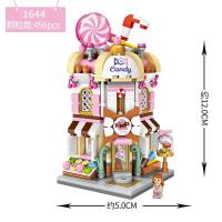 俐智Loz小颗粒积木迷你街景商业街拼装益智玩具拼图成人女孩乐高 糖果店