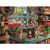 拼图成人1000块减压男益智卡通风景动漫拼装玩具儿童diy女孩 手工 厨房猫咪