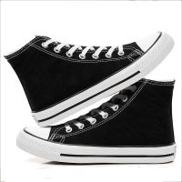 名侦探柯南高帮帆布鞋怪盗基德学生动漫周边男女韩版涂鸦休闲鞋子 柯南高帮素版 36 尺码偏小大一码拍