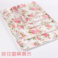 [买二送一]长方形加厚托盘水杯茶盘餐盘密胺水果蛋糕收纳饺子盘 碎花图案 特小号:20.7CM*14.5CM