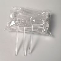 一次性咖啡勺小勺迷你塑料咖啡搅拌勺精致搅拌勺子小号咖啡小勺子 散装100个