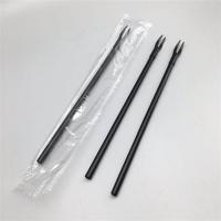 吸管超长一次性水果叉 水果茶长叉 吸管叉两用塑料长柄奶茶店叉子 黑色独立包装50只