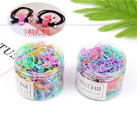 不伤发一次性橡皮筋扎头发强拉不断黑色小发圈成人头绳女发饰头饰 春天色(大圈+小圈+赠品)