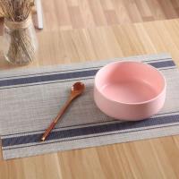 桌旗防水茶席隔热垫PVC餐桌垫茶几垫现代简约桌旗床旗茶几旗餐 单张蓝色餐垫45*30cm