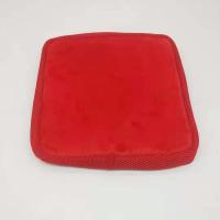 四季加厚海绵圆形方形椅子垫木椅塑料椅饭店专用防滑坐垫屁股坐垫 大红 30x30cm