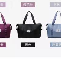 大容量女旅行包手提游永包待产收纳袋子防水轻便牛津布旅行包 黑色