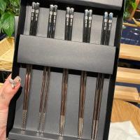 德国双立人ZWILLIN抗菌筷子L礼盒装餐厅家用霉抗菌不锈钢筷 抗菌筷子[5双实惠装]