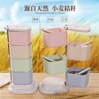 创意家居日用品实用韩国厨房生活小用品日常居家百货小商品调味盒 小麦秸秆
