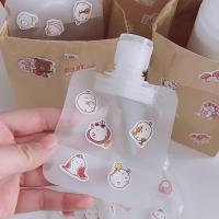 便携分装袋洗面奶洗发水沐浴露挤压乳液分装袋小样空瓶可折叠软袋 关注收藏店铺即送标签+漏斗 1个装[30毫升磨砂分装袋]