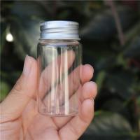 高硼硅玻璃密封瓶 铝盖分装瓶 燕窝瓶 胶囊瓶 透明茶叶小罐 25毫升6只带铝盖