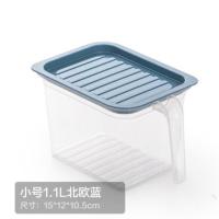 米桶家用防潮防虫密封储米桶20斤装米桶带盖米缸面粉桶厨房收纳桶 1912-15(3斤)灰蓝