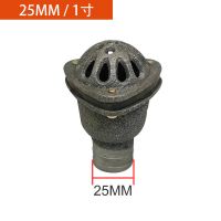 水泵底阀止回阀加厚铸铁汽油机抽水泵1.5寸2寸3寸过滤龙头莲蓬头 1寸25mm