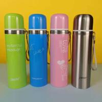 304不锈钢保温杯大容量水杯男女学生便捷户外创意水壶家用水杯子 500ML随机 杯子