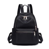 南极人双肩包女2021新款韩版潮牛津布女士尼龙百搭时尚大容量书包 [YT1838]黑色