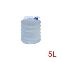 户外折叠水桶便捷水袋伸缩水桶野营储水器车载水箱 5L