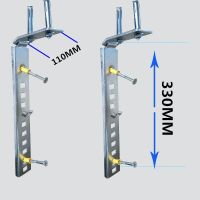适用L型电热水器挂架支架通用空心砖墙吊架挂架挂钩金属架子屋顶 330*110mm