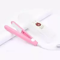 玉米须夹板不伤发蓬松发根玉米烫发器迷你便携式玉米卷发棒女 粉色垫发跟玉米夹板(送收纳盒)