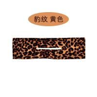 懒人扭扭第二代硬铁丝款盘发器15个图案多色可选旋转魔术夹发饰 豹纹 黄色