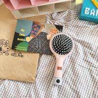 ins可爱卡通米老鼠少女心按摩梳可爱防静电波点蝴蝶结便携气囊梳 按摩梳 蝴蝶结浅粉