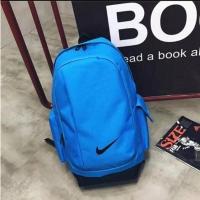 新款男士书包双肩包大容量高中学生背包韩版电脑包旅行包潮流 [特价蓝] [裸包无]