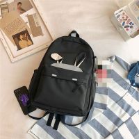 新款轻便减负二三到六年级小学生书包女可爱儿童双肩包多层大容量 标准版 黑色 折耳兔 送:学生套尺+徽章