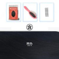 假发女士长直发斜刘海气质黑长直全头套隐形无痕修脸仿真圆脸黑色 黑色 送:发网 夹子 大梳子