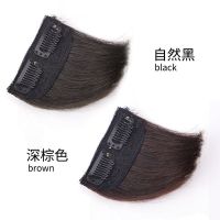 薛之谦假发片男士真发垫发根头顶垫发片无痕隐形垫高头顶补发片男 [仿真丝]黑色 1片装