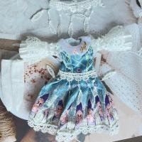 {风铃洛丽塔}6分BJD娃衣优雅可爱深海风铃洛丽塔六分bjd娃衣 深海风铃洛丽塔+发带+蕾丝袜子