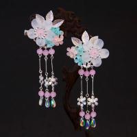 仙气汉服头饰儿童发夹古风发饰女全套配饰流苏步摇发簪子古装饰品 青花辞----粉色 007