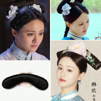 古装假发清朝格格皇后福晋假发造型影视影楼汉服拍摄宫廷贵妃旗头 小号