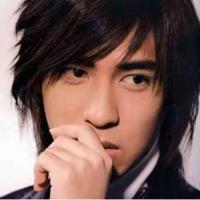 假发男长直发周渝民同款男士高温丝假发整顶头套韩板帅气逢松时尚 黑色+发网