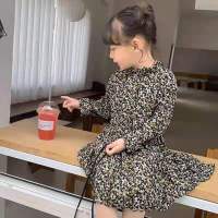 女童连衣裙春秋装2021新款儿童装洋气裙小女孩公主裙秋装裙子潮 567黑色 100