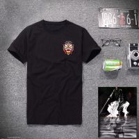 春夏季中国风男装官服龙袍半袖民族风龙印花上衣 短袖t恤男衣精神 黑色 小狮子 S 90斤下