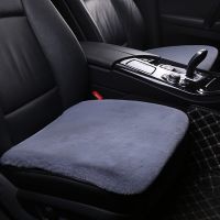汽车坐垫冬季新款兔毛绒加厚保暖通用车垫三件套单片后排汽车座垫 [蓝灰色] 奢华加厚兔毛绒[一个单片]
