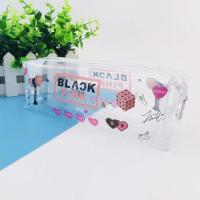 BTS防弹少年团周边blackpink文具盒EXO收纳包seventeen透明笔袋 长款透明笔袋/BLACKPINK