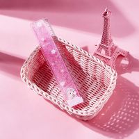 樱花流沙尺子少女心小学生文具创意韩版可爱 卡通 透明直尺20cm 粉色新款