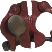 国标48建筑工地十字扣件直角转向旋转接头卡扣钢管脚手架用卡子 1.5斤十字