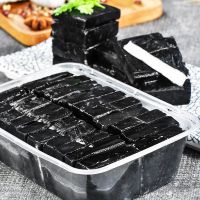 正宗长沙臭豆腐生胚黑色20片臭干子湖南特产小吃油炸臭豆腐半成品 黑色臭豆腐生胚20片