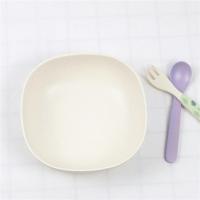 彩色碗宜家北欧风竹纤维碗韩式碗套装碗盘套装家用碗 ins风碗七彩 白色原色款
