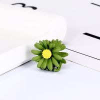 韩版2020小雏菊刘海夹发夹发卡ins可爱少女森系仙女边夹发饰头饰 深绿2261[小号雏菊]